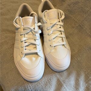 Adidas White Mesh Sneakers